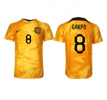 Nizozemska Cody Gakpo #8 Koszulka Podstawowa MŚ 2022 Krótki Rękaw